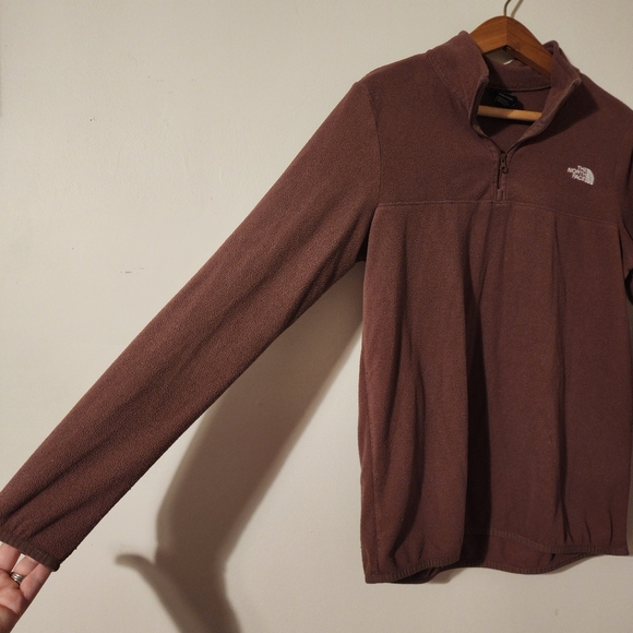 The North Face Fleece Pullover Size M 100% Polyester 1/4 zip - Picture 4 of 6